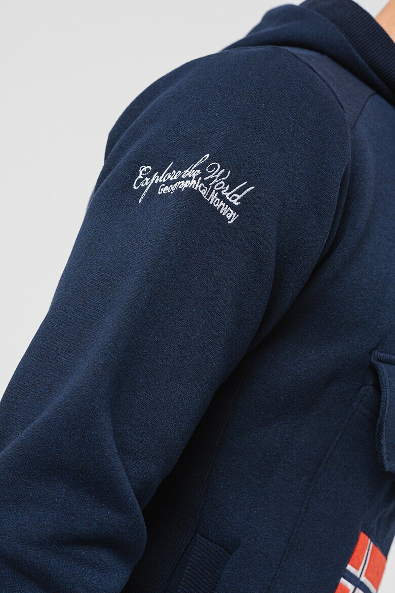 Geographical Norway Худи Gym Class с къс цип - Pepit.bg