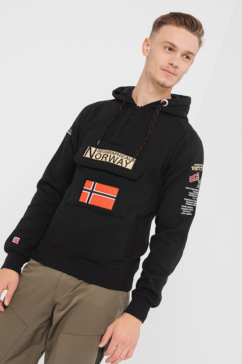 Geographical Norway Худи Gym Class с къс цип - Pepit.bg
