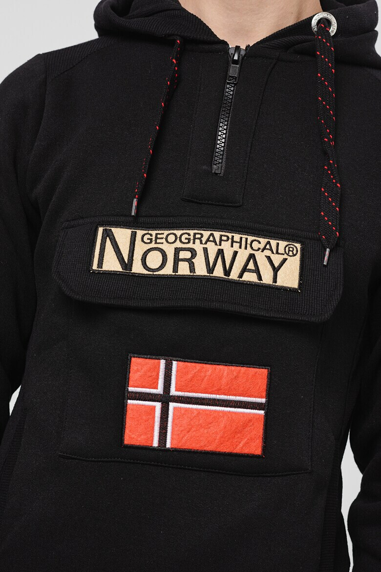 Geographical Norway Худи Gym Class с къс цип - Pepit.bg