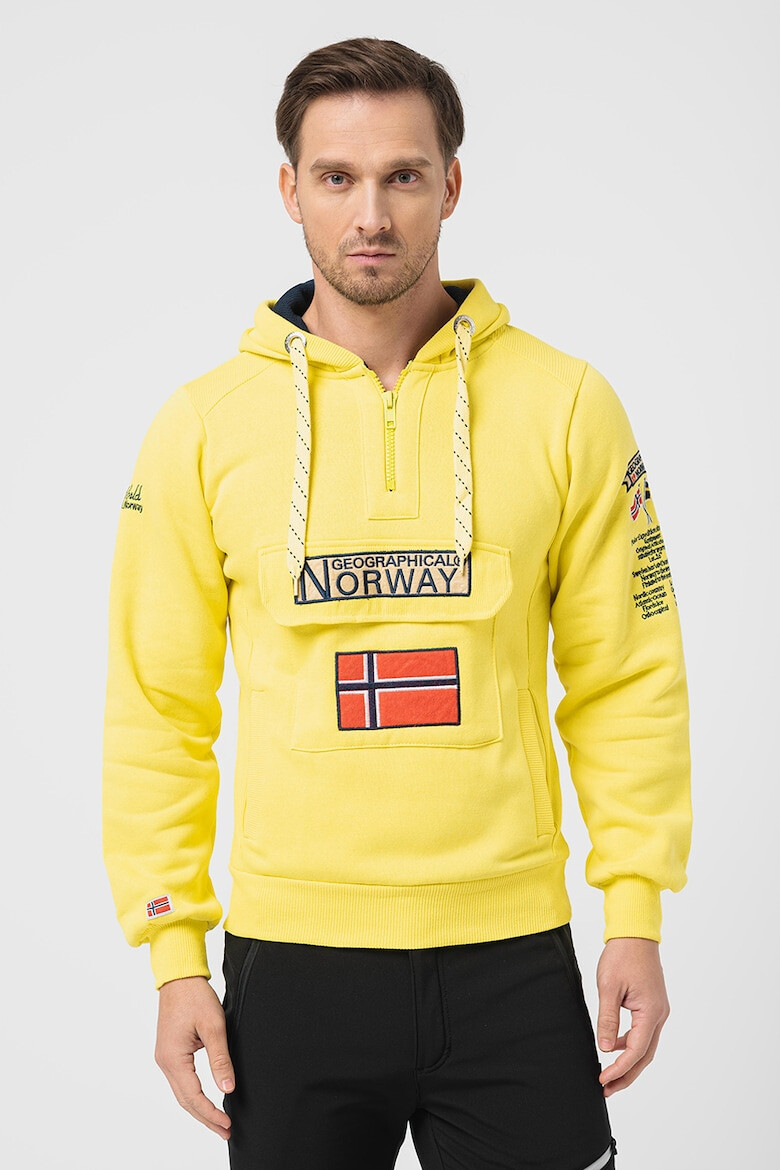 Geographical Norway Худи Gymclass с къс цип - Pepit.bg