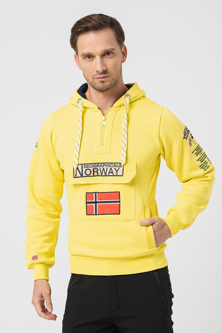 Geographical Norway Худи Gymclass с къс цип - Pepit.bg