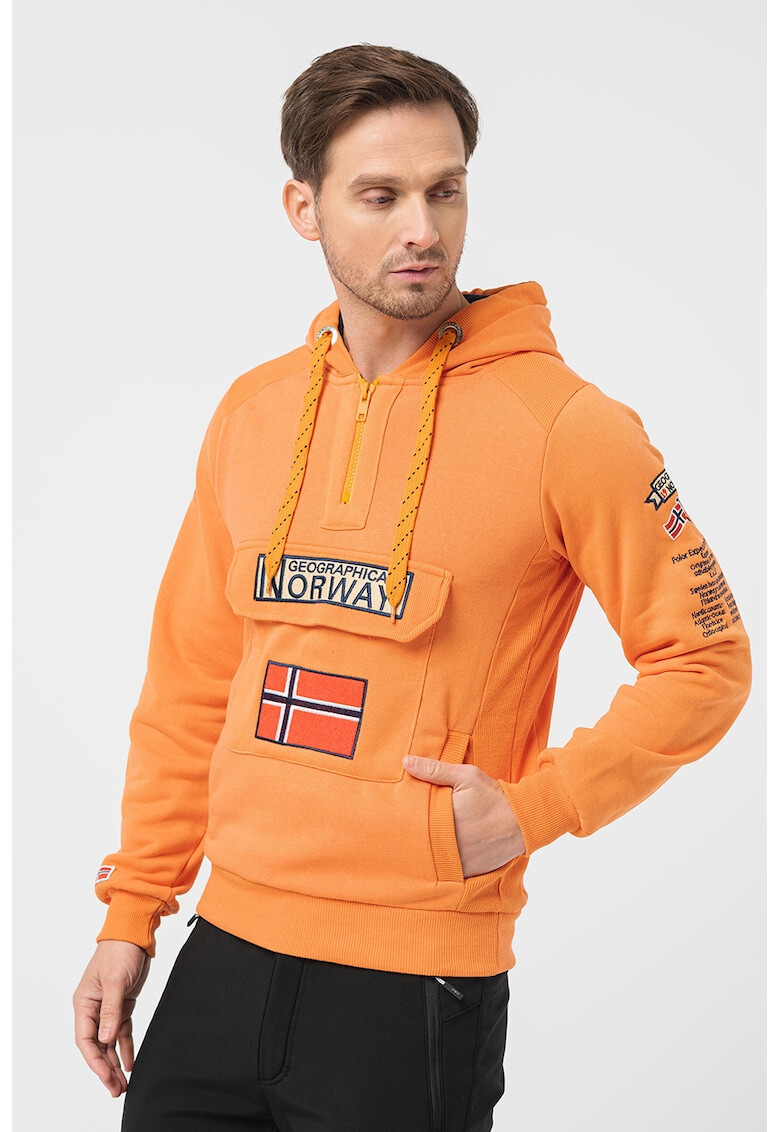Geographical Norway Худи Gymclass с къс цип - Pepit.bg
