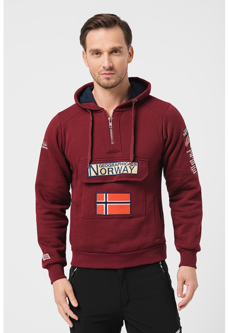 Geographical Norway Худи Gymclass с къс цип - Pepit.bg