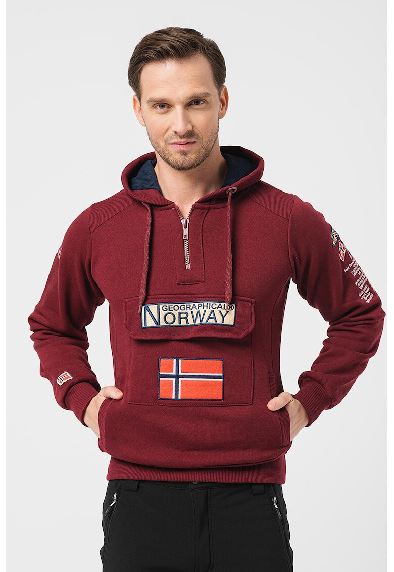 Geographical Norway Худи Gymclass с къс цип - Pepit.bg