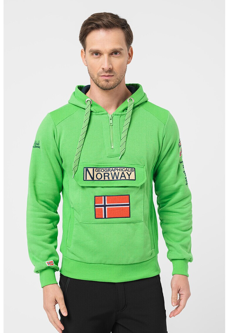 Geographical Norway Худи Gymclass с къс цип - Pepit.bg