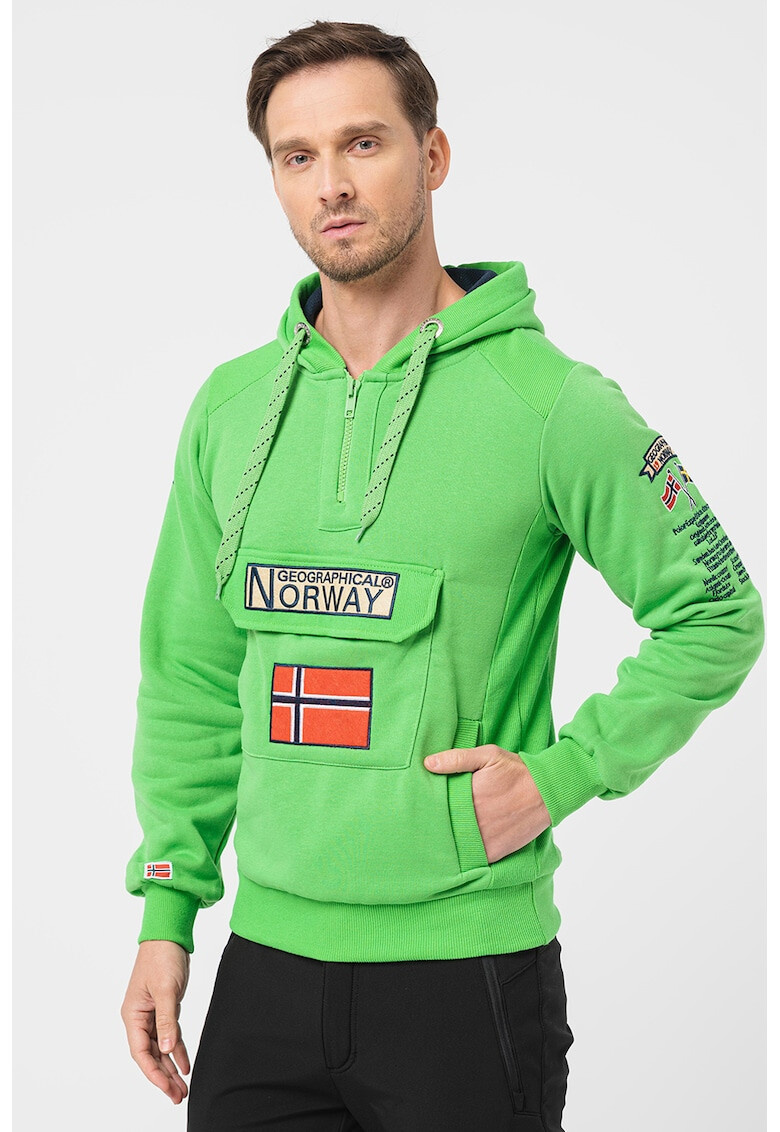 Geographical Norway Худи Gymclass с къс цип - Pepit.bg