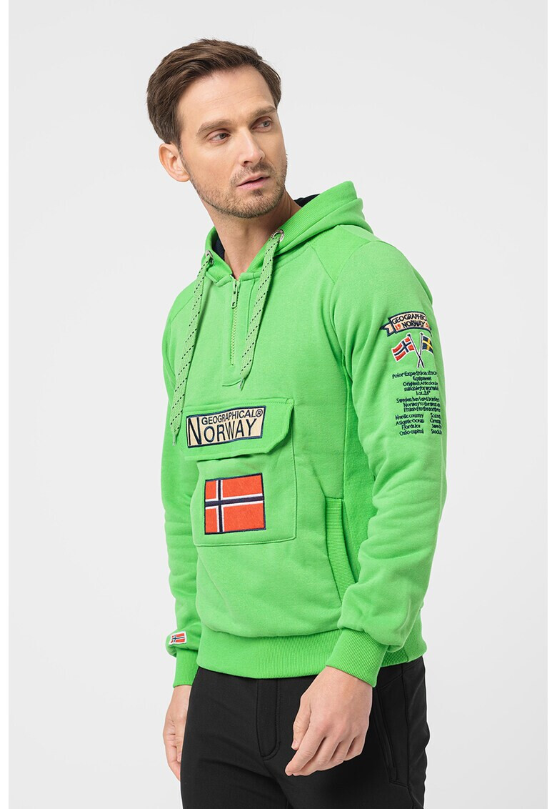 Geographical Norway Худи Gymclass с къс цип - Pepit.bg