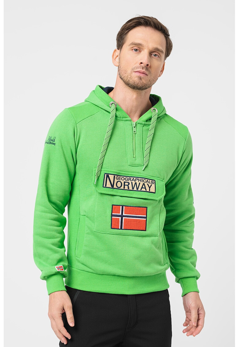 Geographical Norway Худи Gymclass с къс цип - Pepit.bg