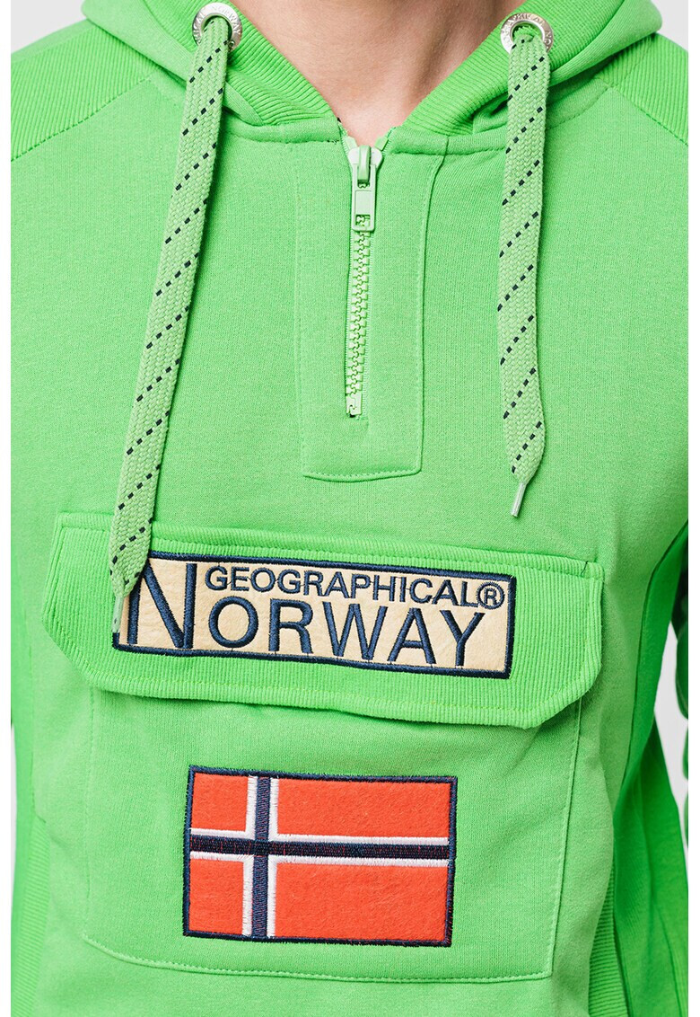 Geographical Norway Худи Gymclass с къс цип - Pepit.bg