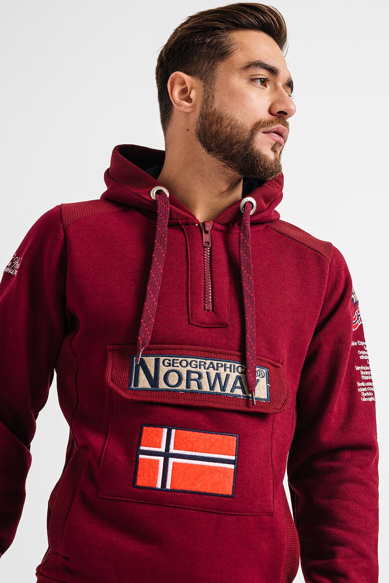 Geographical Norway Худи Gymclass с връзка и бродирано лого - Pepit.bg