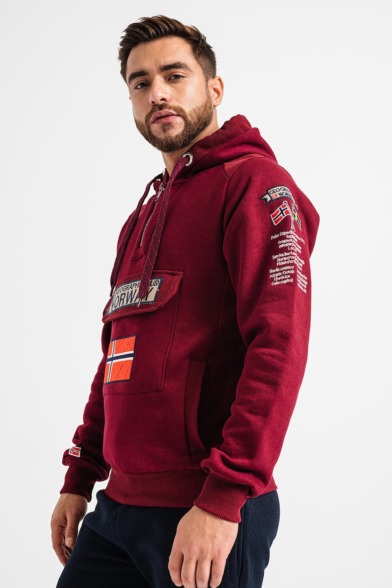 Geographical Norway Худи Gymclass с връзка и бродирано лого - Pepit.bg