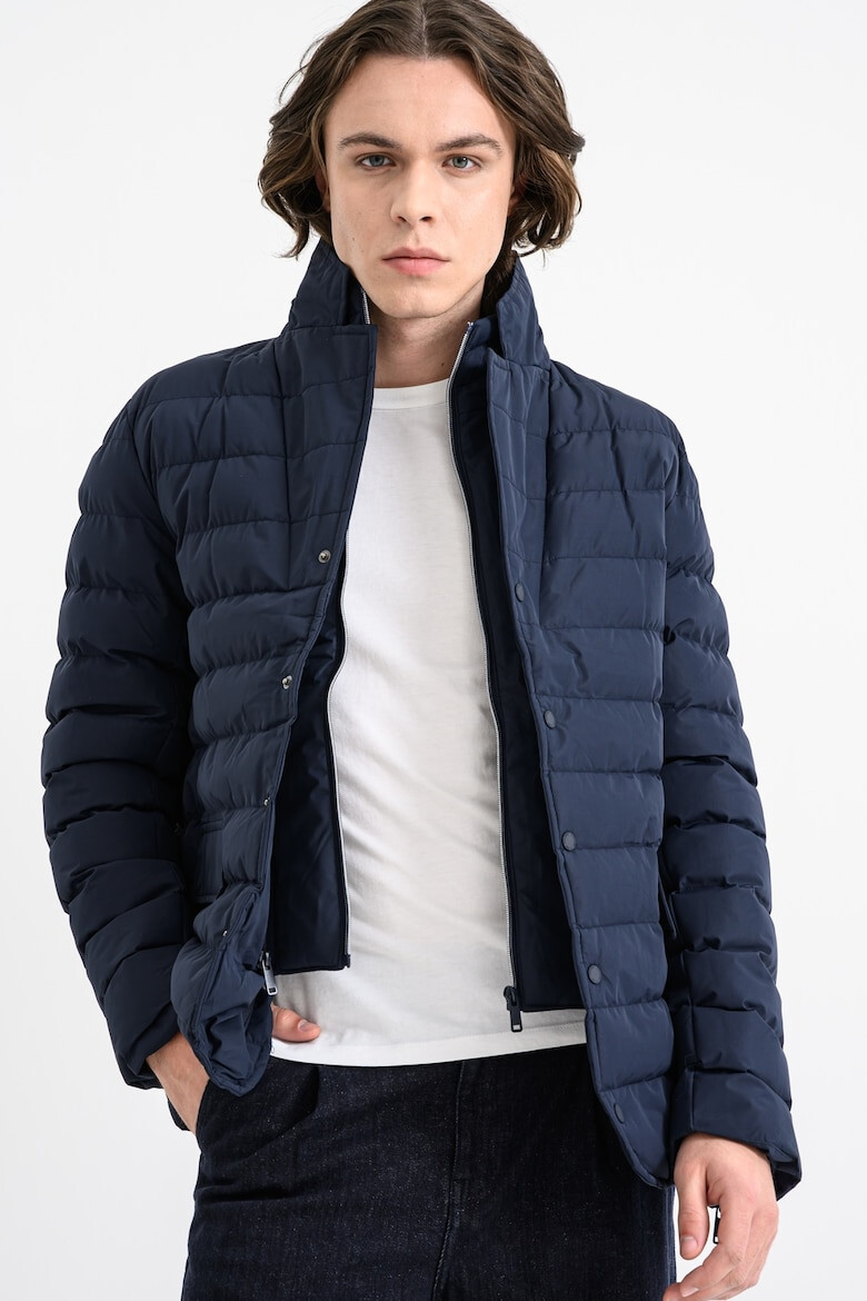 Geographical Norway Яке Bao Double с цип - Тъмносин - Pepit.bg