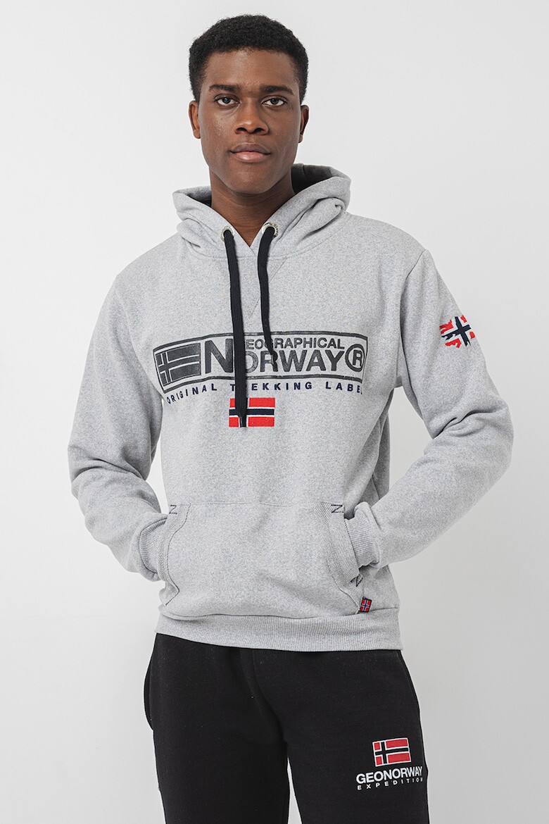 Geographical Norway Худи Gasic с памук с лого - Pepit.bg