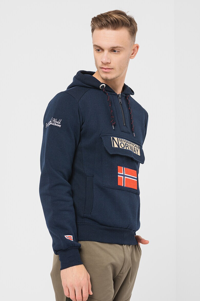 Geographical Norway Худи Gym Class с къс цип - Pepit.bg