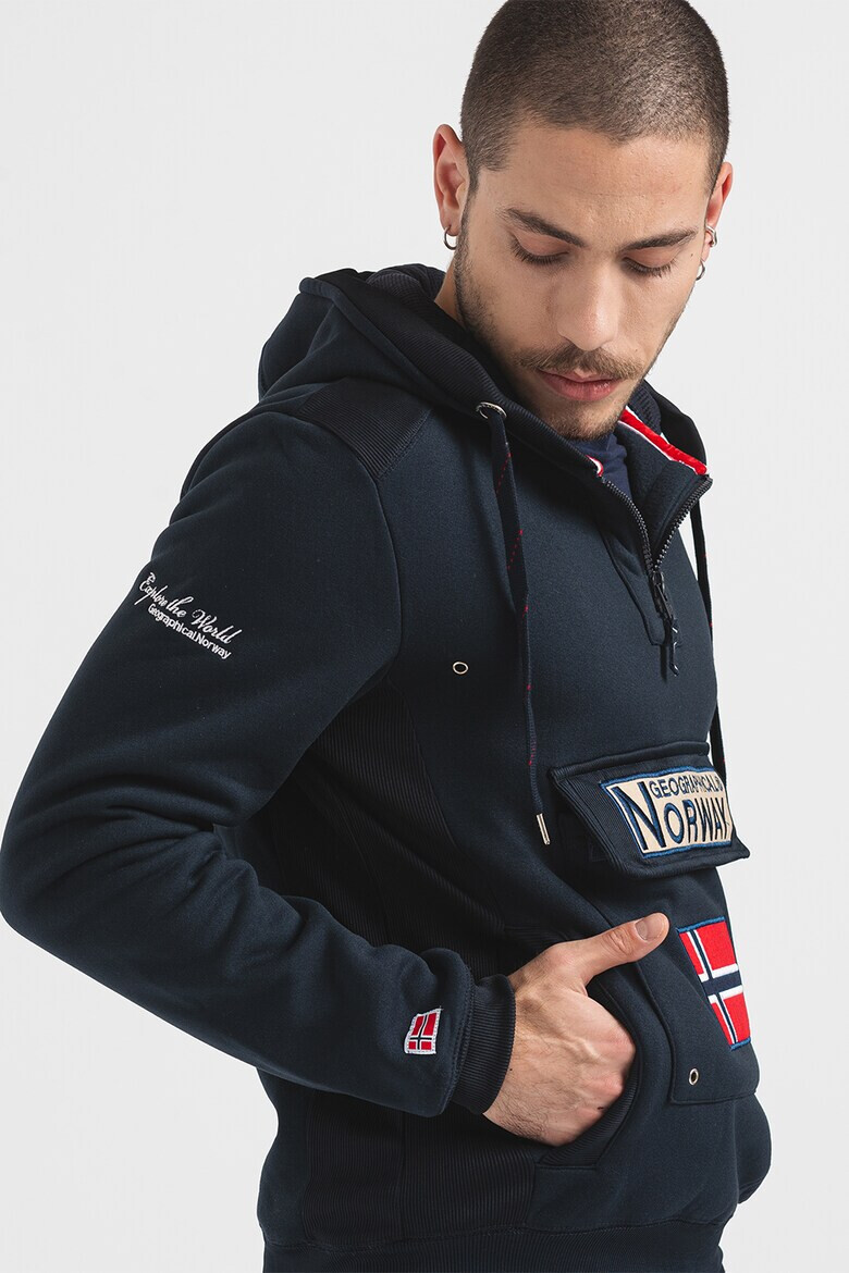 Geographical Norway Худи Gymclass с джобове с капаче - Pepit.bg