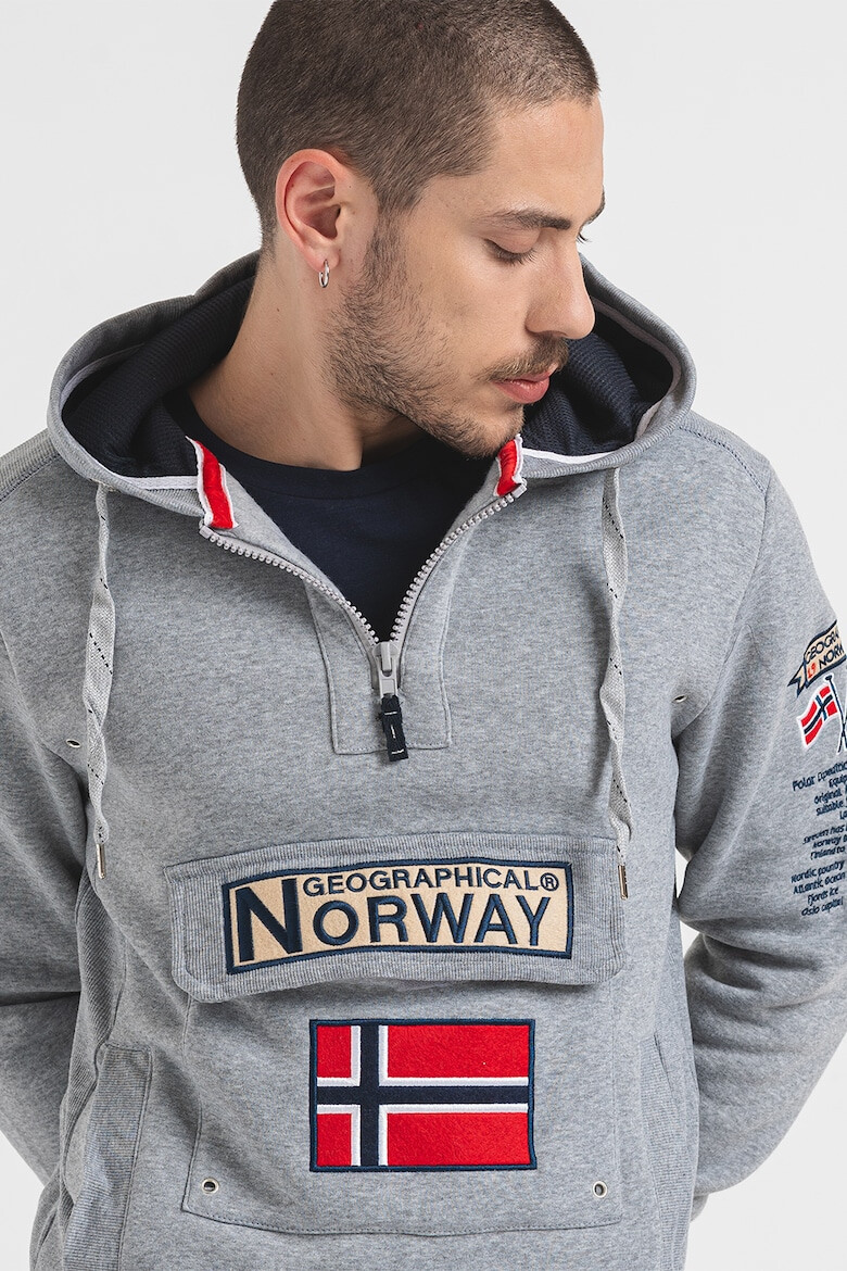 Geographical Norway Худи Gymclass с джобове с капаче - Pepit.bg