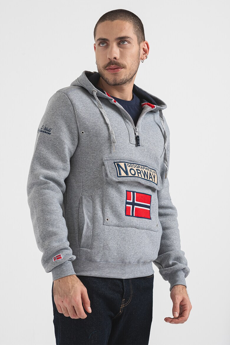 Geographical Norway Худи Gymclass с джобове с капаче - Pepit.bg