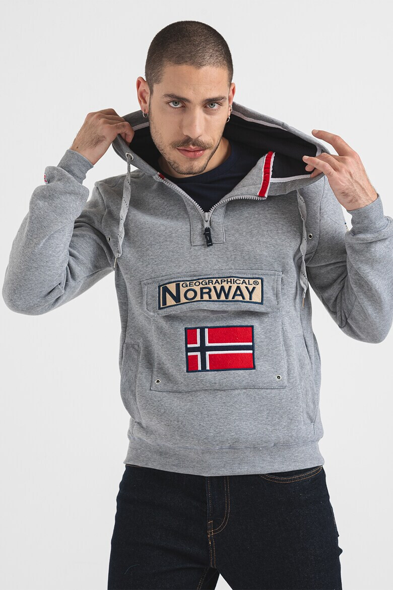 Geographical Norway Худи Gymclass с джобове с капаче - Pepit.bg