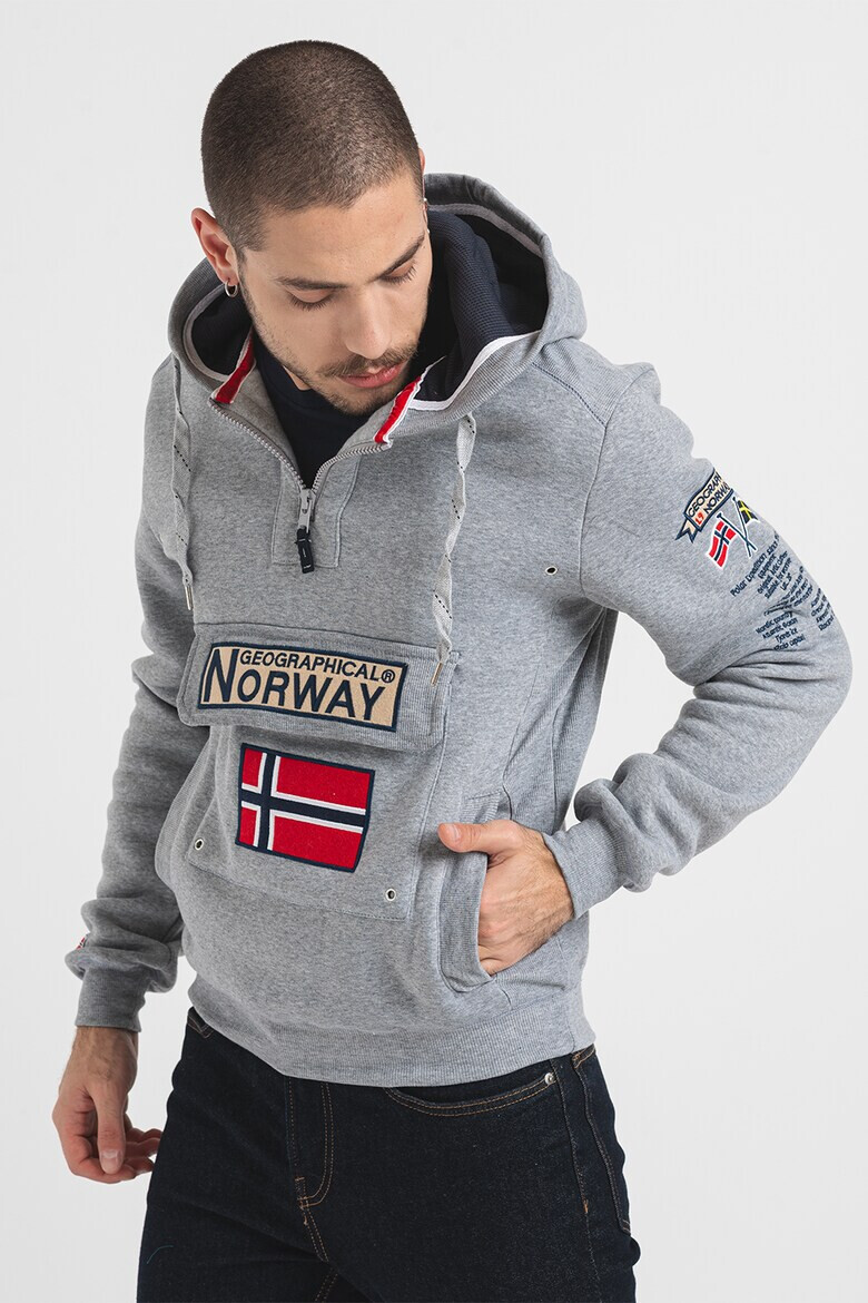 Geographical Norway Худи Gymclass с джобове с капаче - Pepit.bg