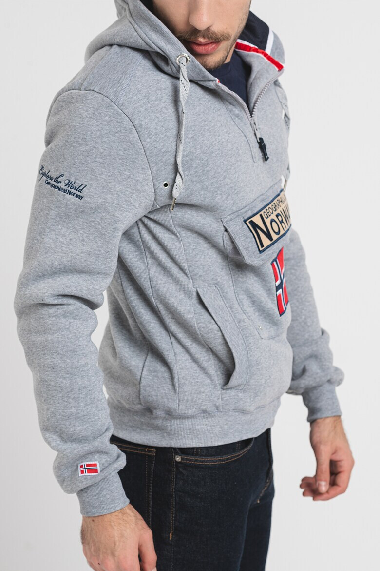 Geographical Norway Худи Gymclass с джобове с капаче - Pepit.bg