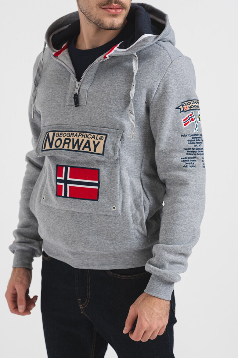 Geographical Norway Худи Gymclass с джобове с капаче - Pepit.bg