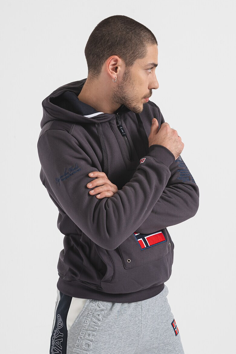Geographical Norway Худи Gymclass с джобове с капаче - Pepit.bg
