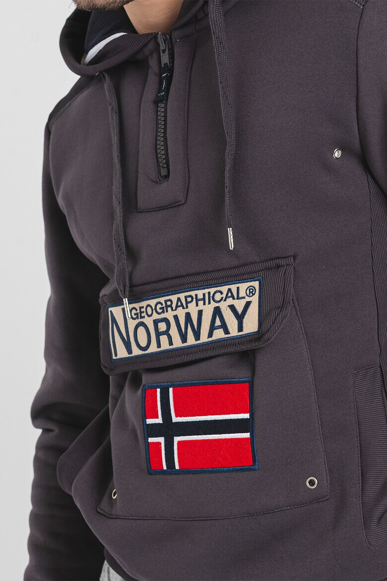 Geographical Norway Худи Gymclass с джобове с капаче - Pepit.bg