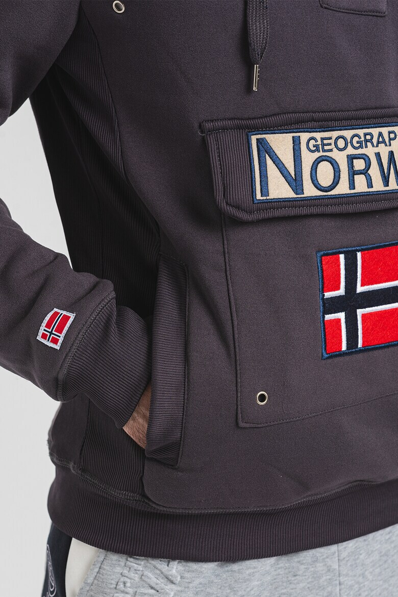 Geographical Norway Худи Gymclass с джобове с капаче - Pepit.bg