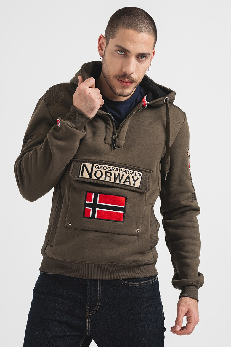 Geographical Norway Худи Gymclass с джобове с капаче - Pepit.bg