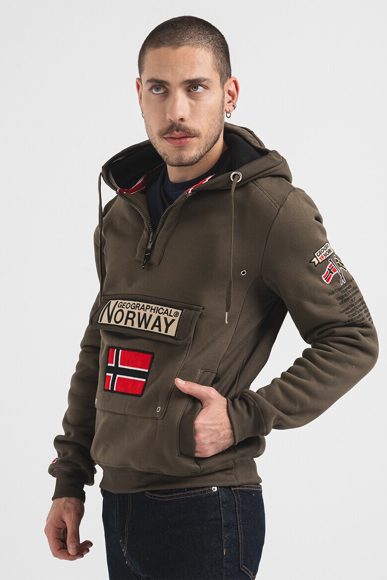 Geographical Norway Худи Gymclass с джобове с капаче - Pepit.bg