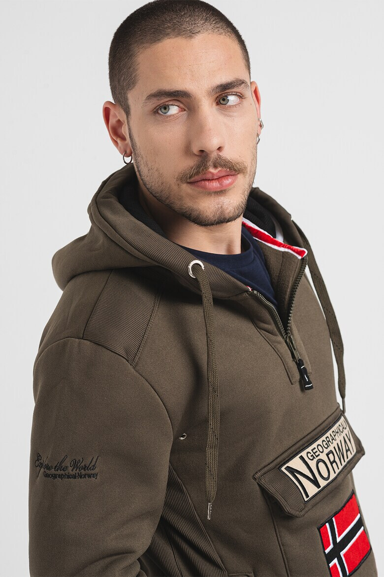 Geographical Norway Худи Gymclass с джобове с капаче - Pepit.bg