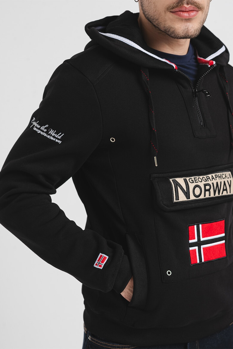 Geographical Norway Худи Gymclass с джобове с капаче - Pepit.bg