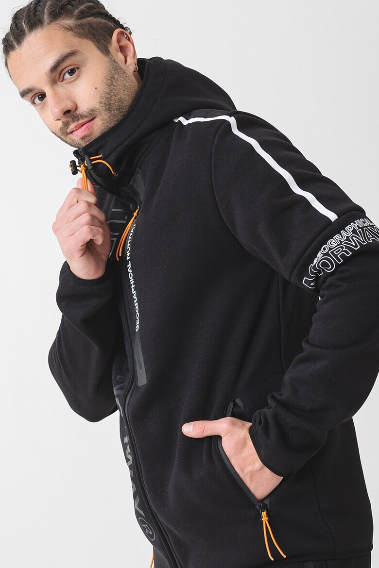 Geographical Norway Худи с цип и лого - Pepit.bg