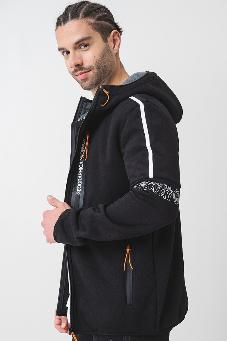 Geographical Norway Худи с цип и лого - Pepit.bg