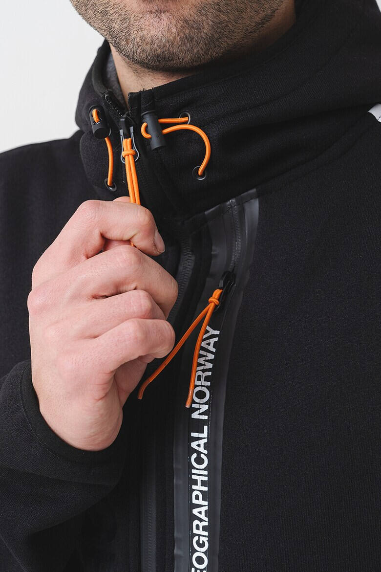 Geographical Norway Худи с цип и лого - Pepit.bg