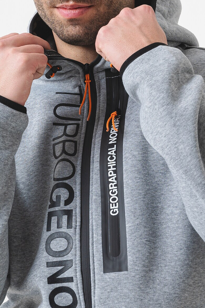 Geographical Norway Худи с цип и лого - Pepit.bg