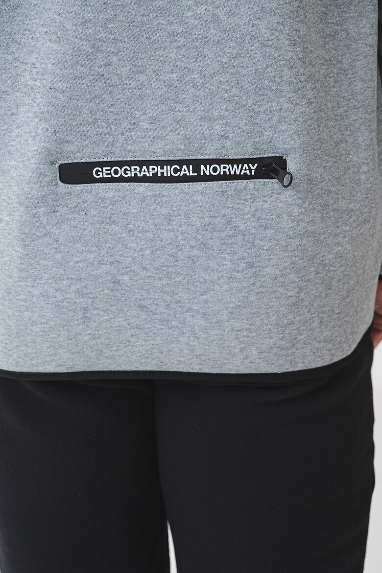 Geographical Norway Худи с цип и лого - Pepit.bg
