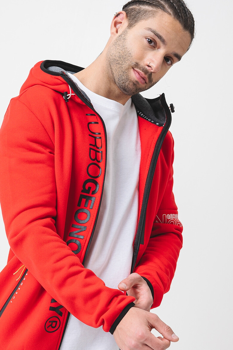 Geographical Norway Худи с цип и лого - Pepit.bg