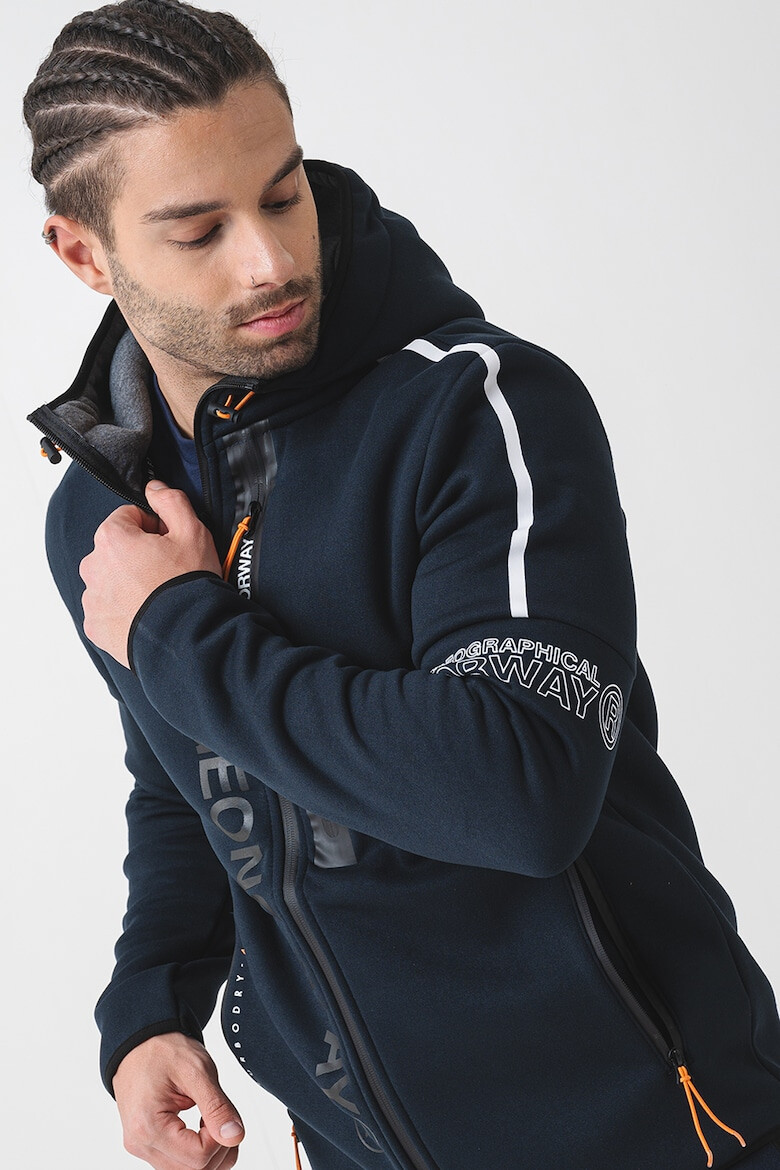 Geographical Norway Худи с цип и лого - Pepit.bg