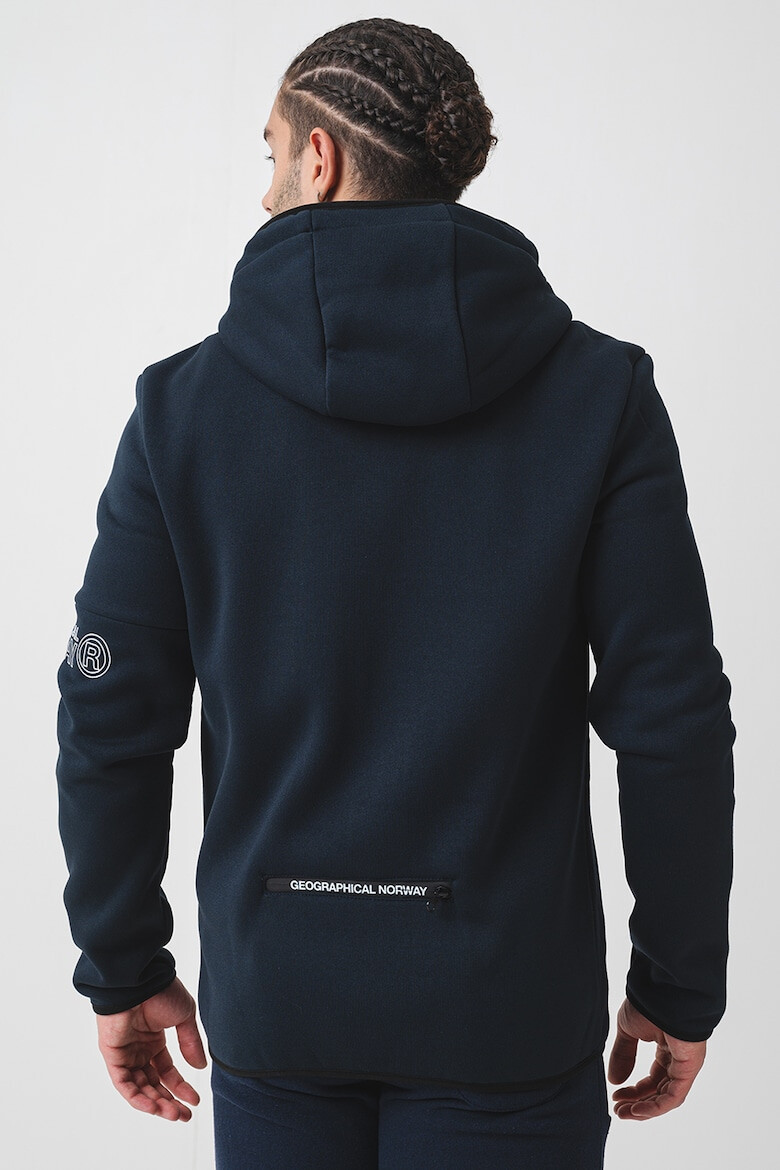 Geographical Norway Худи с цип и лого - Pepit.bg