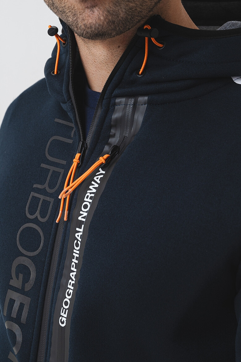 Geographical Norway Худи с цип и лого - Pepit.bg