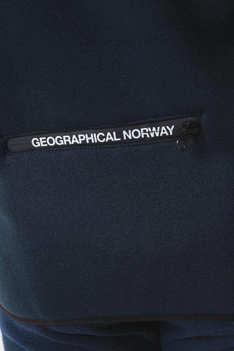 Geographical Norway Худи с цип и лого - Pepit.bg