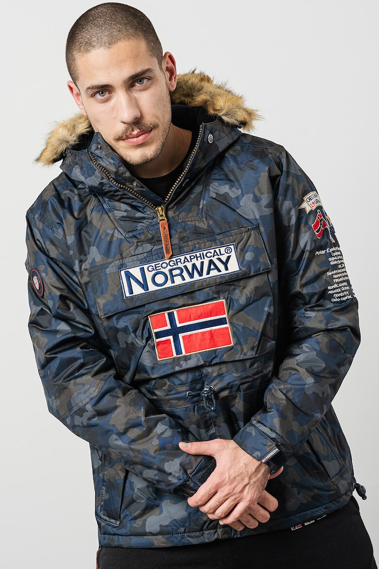 Geographical Norway Подплатено зимно яке Barman с еко пух - Pepit.bg