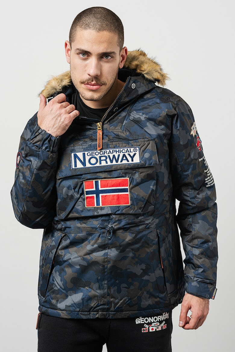 Geographical Norway Подплатено зимно яке Barman с еко пух - Pepit.bg