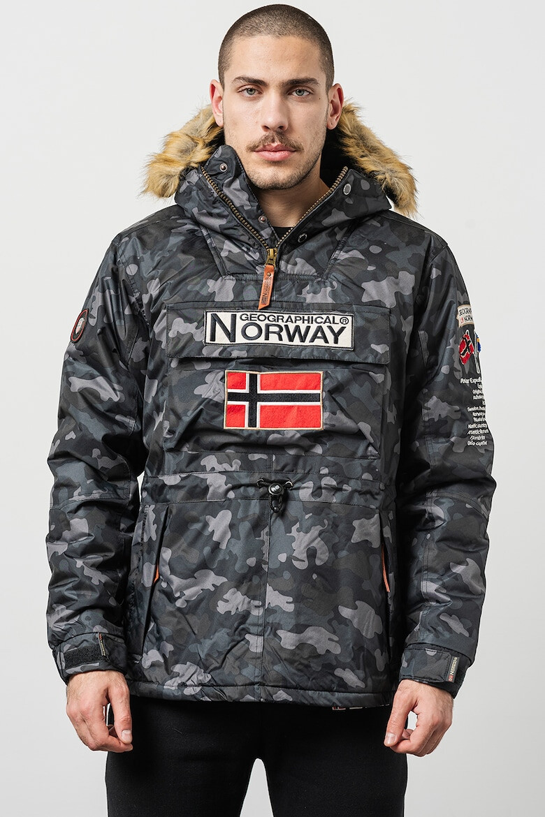 Geographical Norway Подплатено зимно яке Barman с еко пух - Pepit.bg