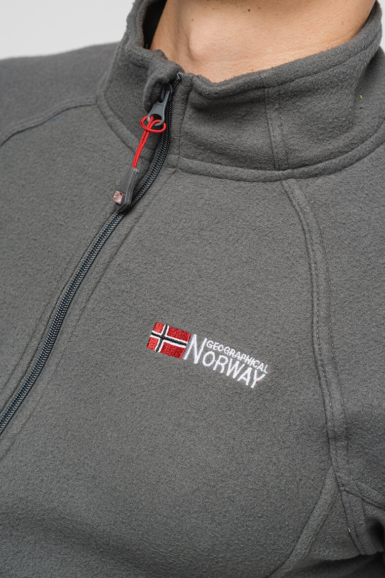 Geographical Norway Спортна блуза от полар с цип и реглан ръкави Tug - Pepit.bg