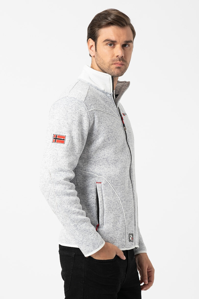 Geographical Norway Спортна блуза с цип и лого - Pepit.bg