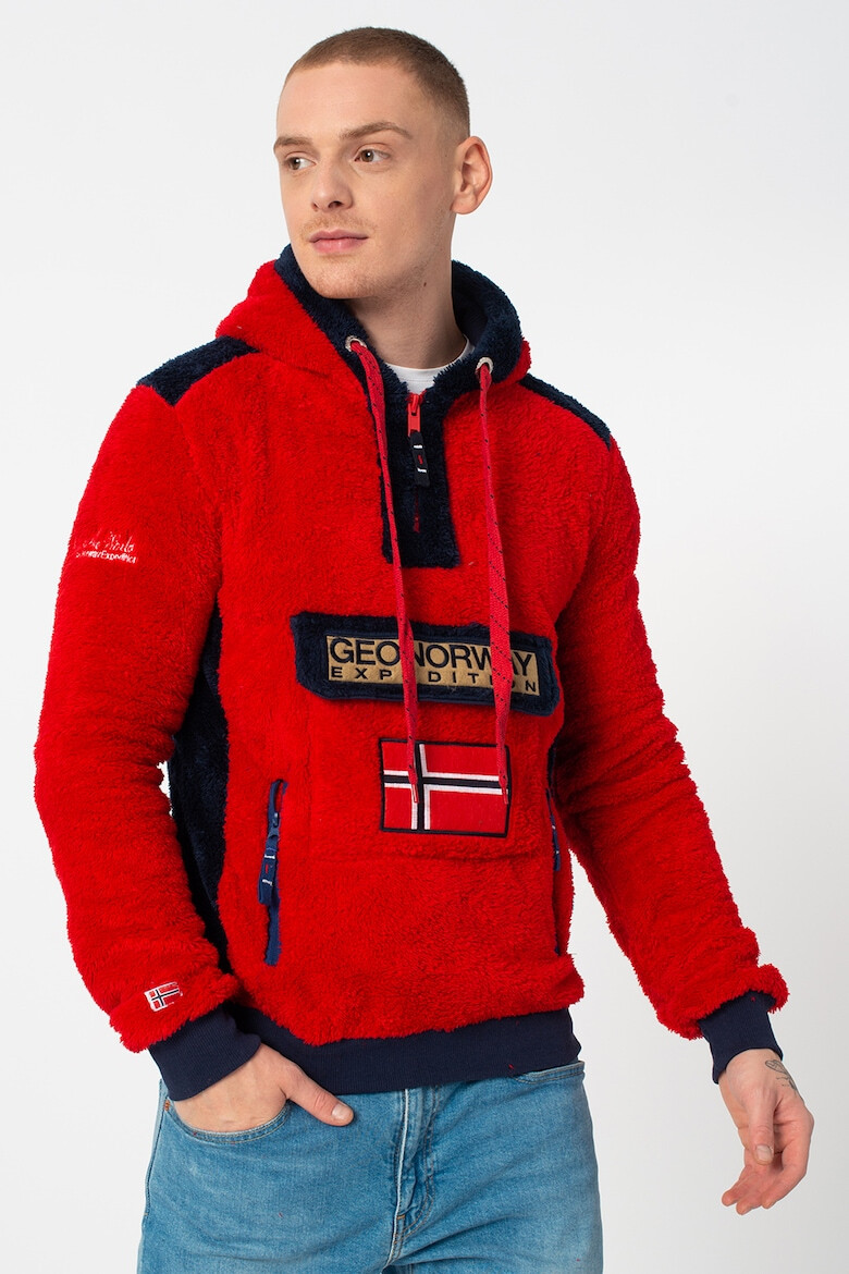 Geographical Norway Суитшърт Gymclass с качулка и цип - Pepit.bg