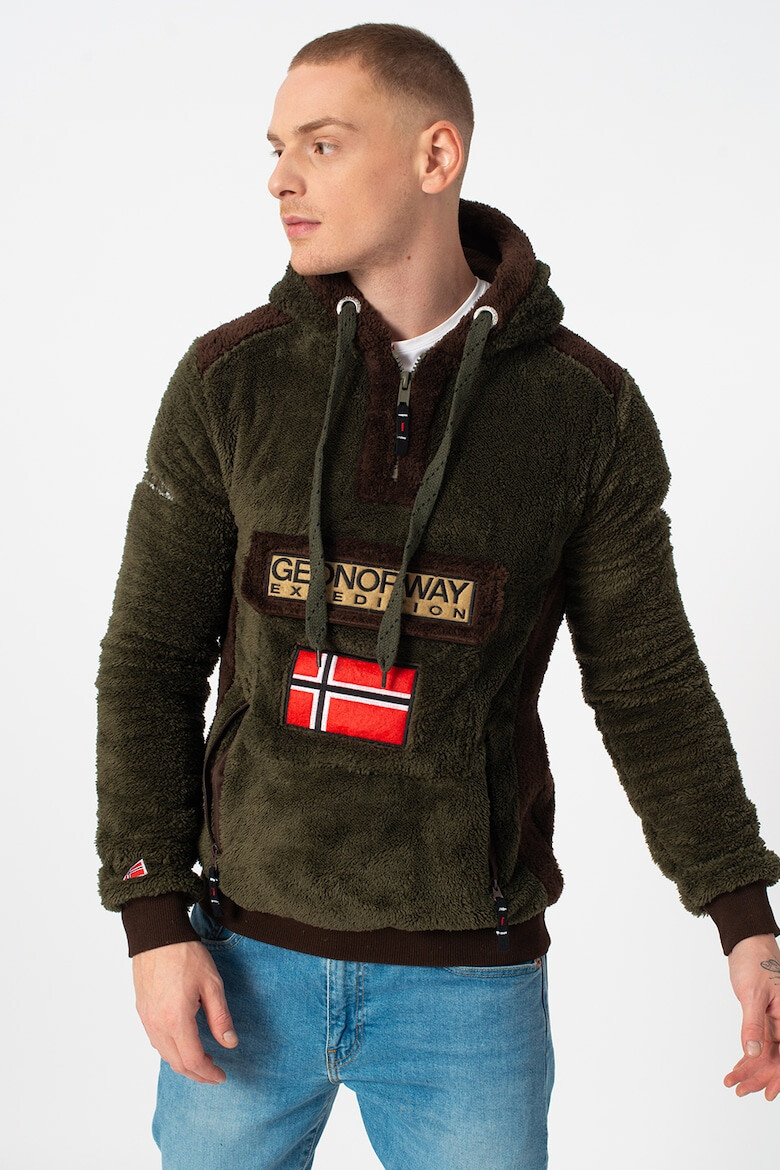 Geographical Norway Суитшърт Gymclass с качулка и цип - Pepit.bg