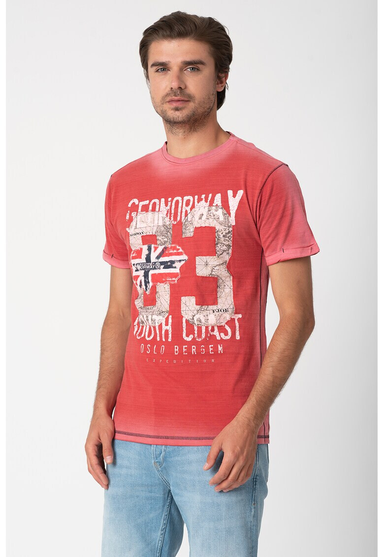 Geographical Norway Тениска Jalapo с лого - Pepit.bg